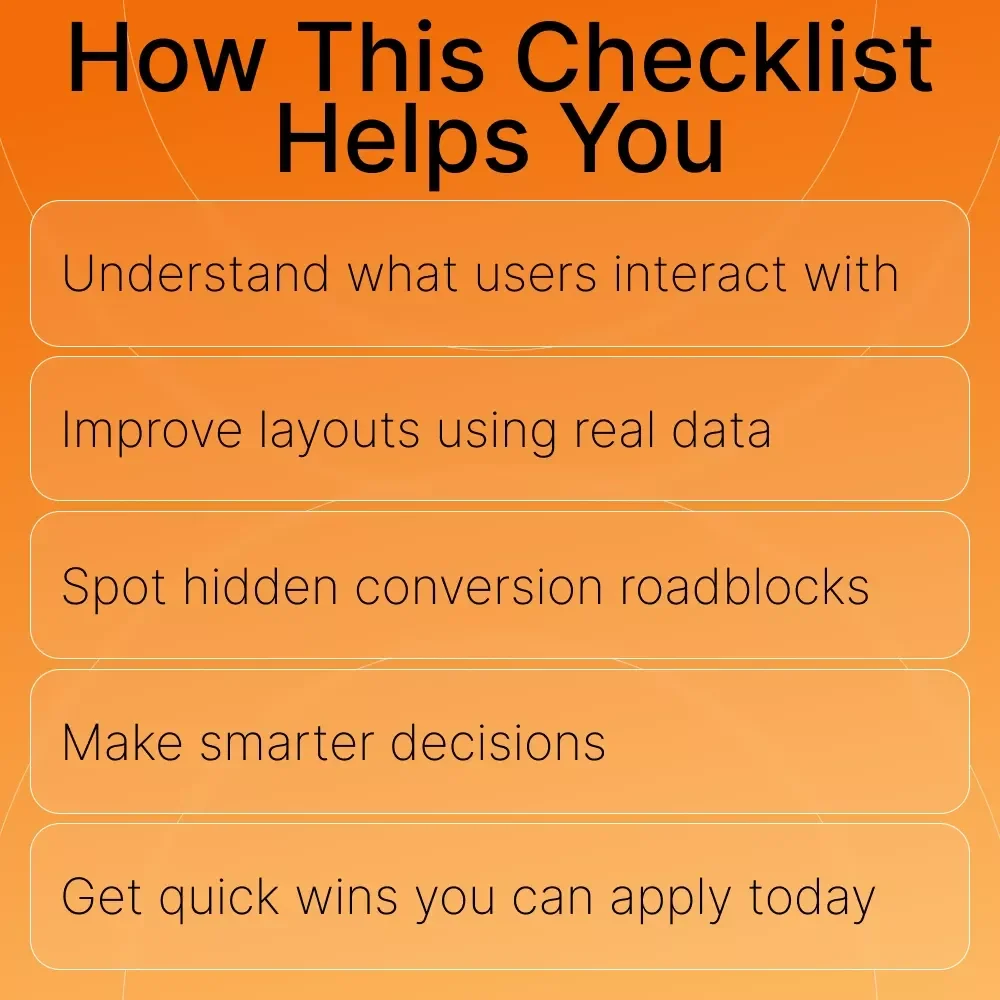 Heatmap Starter Steps | Heatmap Guide for Beginners | UX Optimization Checklist | Website Behavior Analytics eBook