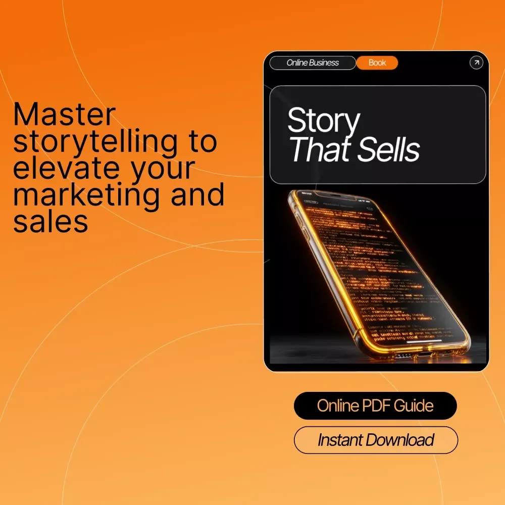 Story That Sells – Digital Download Marketing Guide, Storytelling for Business, Brand Story eBook, Social Media & Email Strategy Workbook