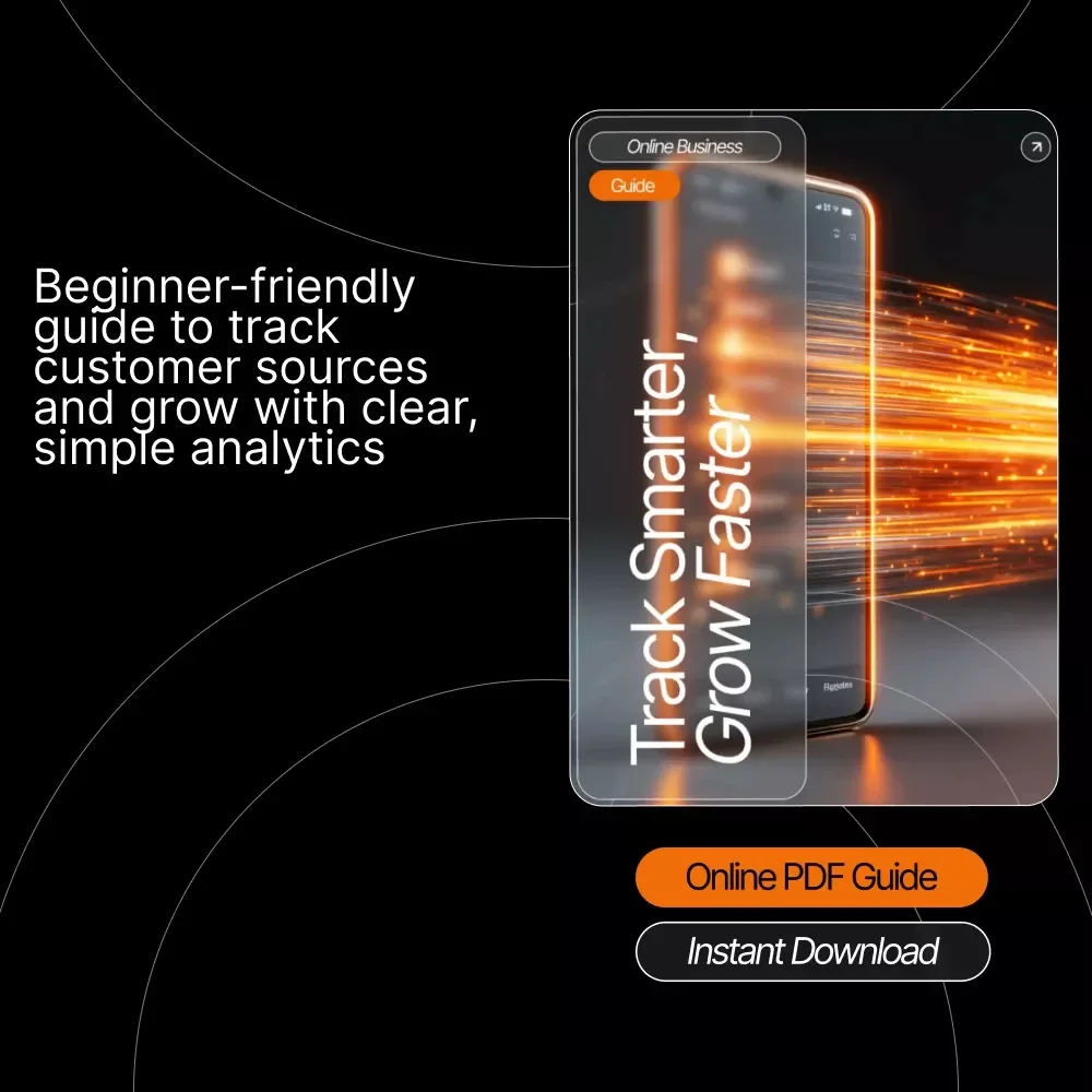 Track Smarter, Grow Faster — Customer Source Tracking Guide for Beginners | Digital Download | How to Track Where Your Customers Are Coming From | Ecommerce Marketing Workbook