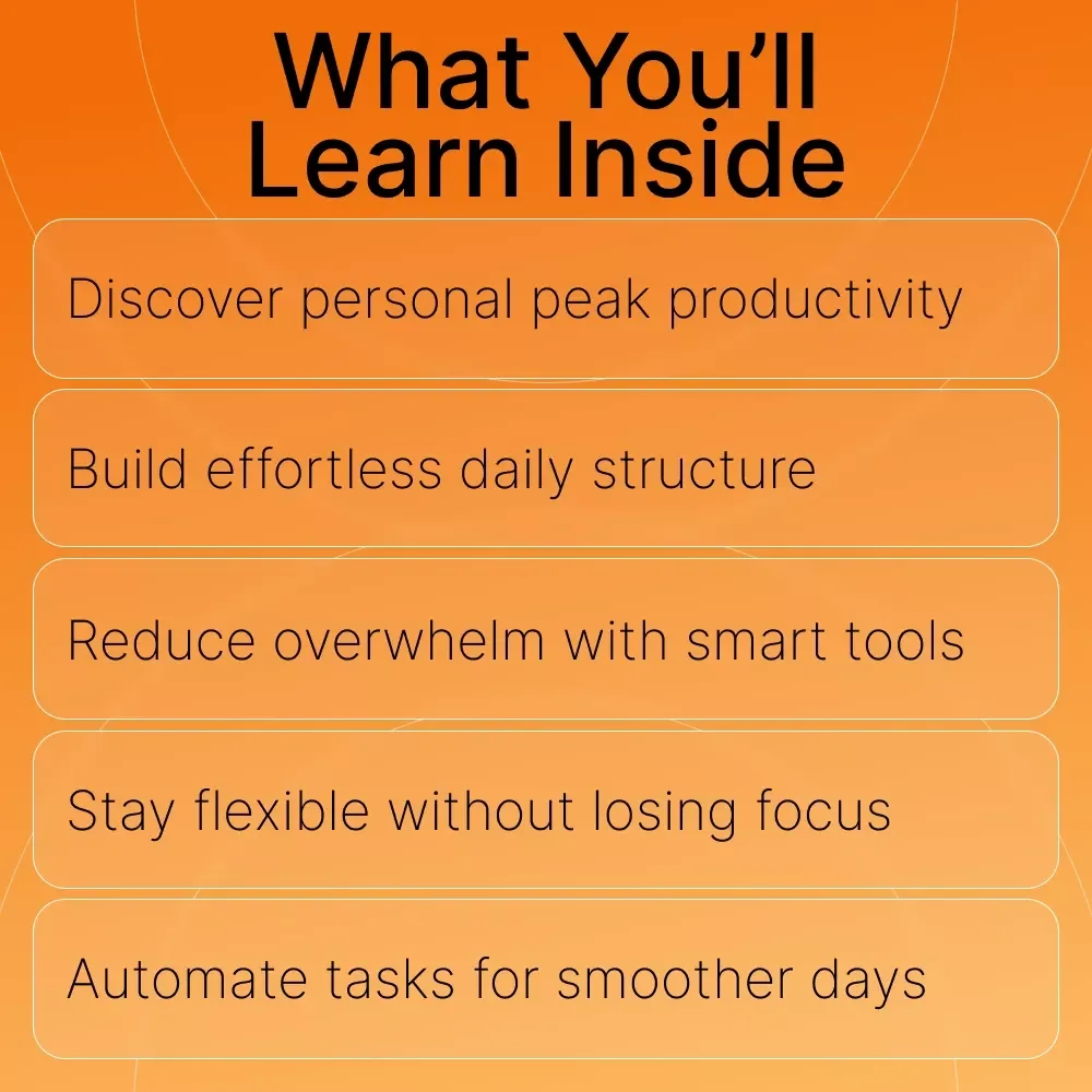 The Productive Solopreneur’s Daily Guide | Ultimate Daily Schedule System for Solopreneurs | Productivity eBook & Workflow Planner | how to create a daily schedule for solopreneurs