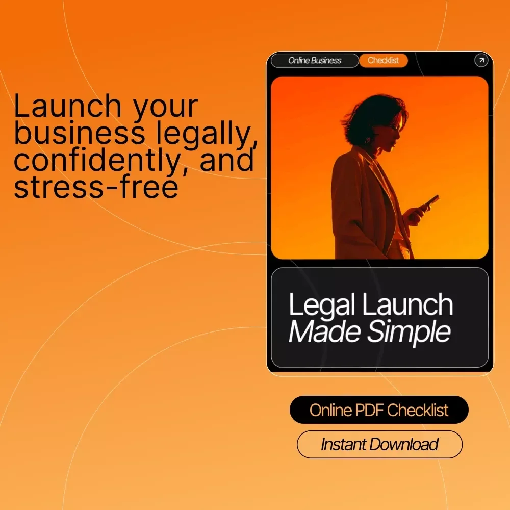 Legal Launch Made Simple – Ultimate Business Setup Guide, Legal Checklist, Small Business Compliance eBook, Startup Legal Essentials Digital Download