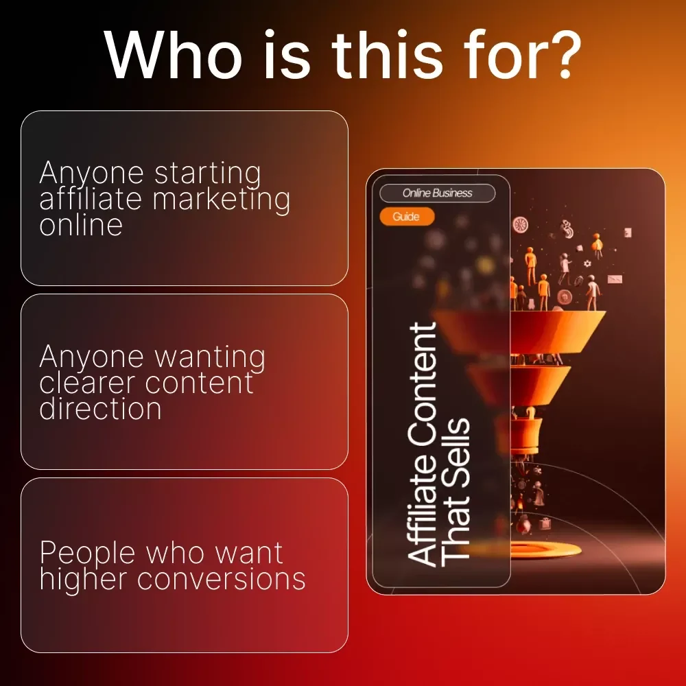 Affiliate Content That Sells | High-Converting Affiliate Content Guide | Affiliate Content That Converts eBook for Bloggers & Creators