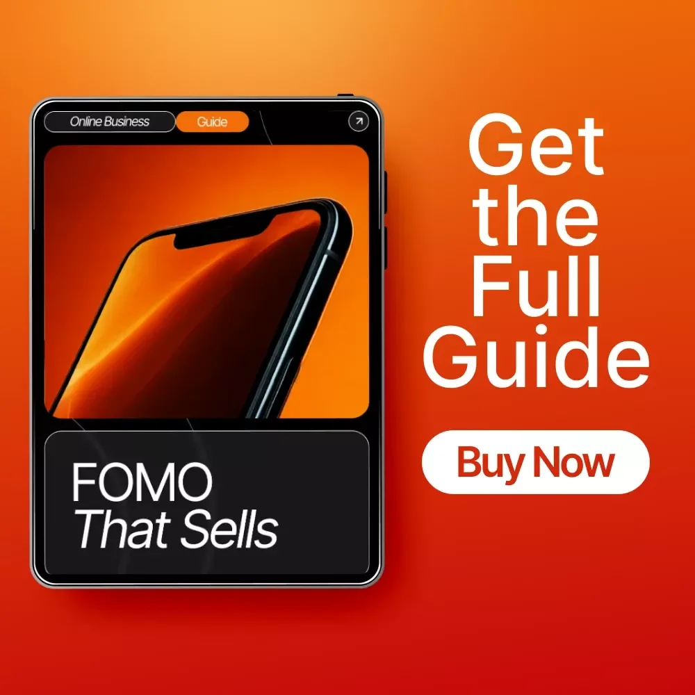 FOMO That Sells | Digital Marketing Guide for Small Businesses | How to Use FOMO in Marketing | Instant Download Growth Strategy Ebook