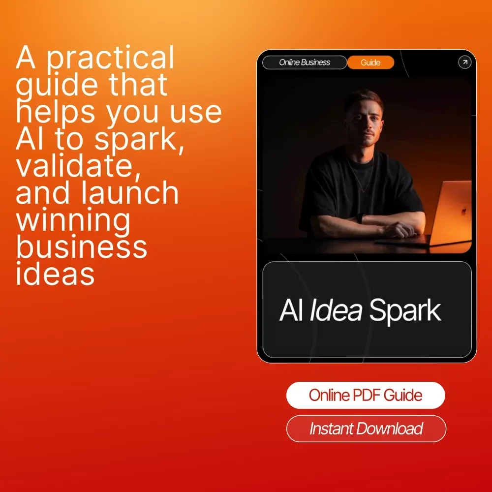 AI Idea Spark — Guide for Entrepreneurs | AI Idea Spark Business Idea Generator | Digital Download for ai for generating business ideas