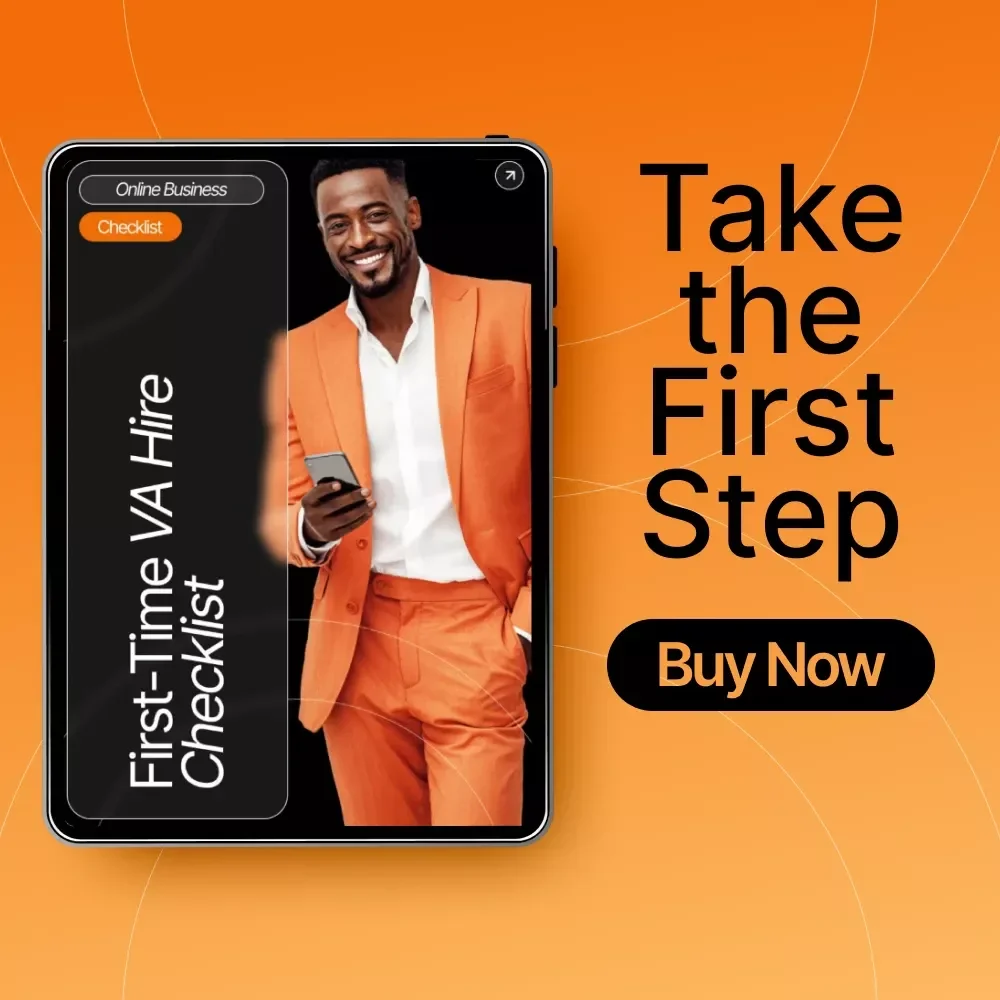 First-Time VA Hire Checklist | Printable Hiring Guide for Small Business Owners | How to Hire a Virtual Assistant for the First Time | Digital Download Hiring Toolkit