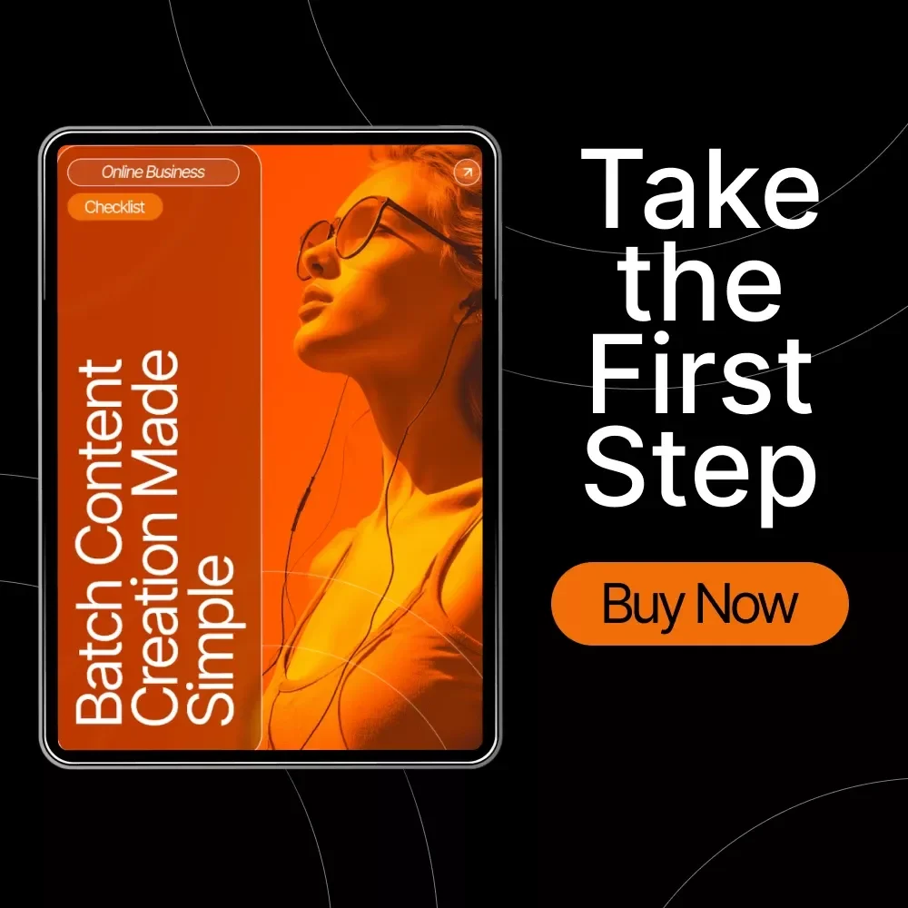 Batch Content Creation Made Simple – Digital Download Guide, eBook & Checklist for Social Media Planning, Productivity & Consistent Posting