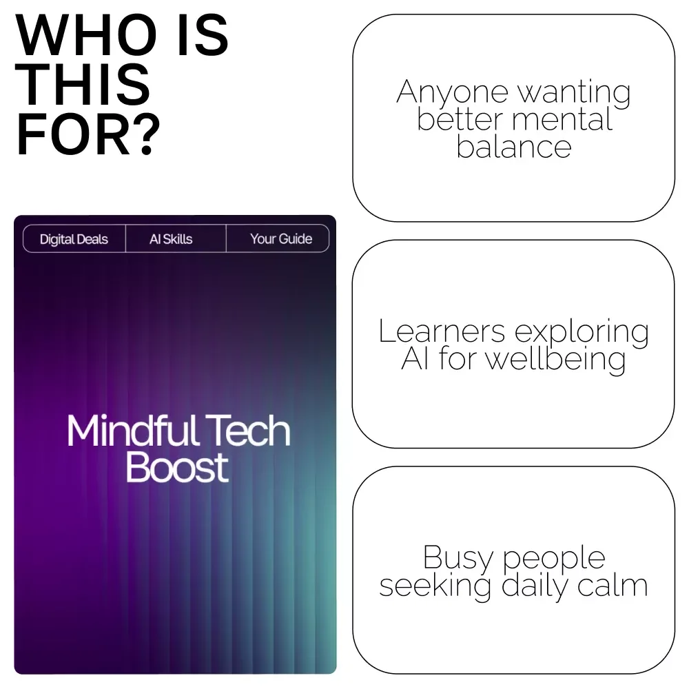 Mindful Tech Boost | Digital Guide to Emotional Balance and Self-Awareness | Learn How to Use AI Help for Tracking Mental Wellness and Building Healthier Daily Habits