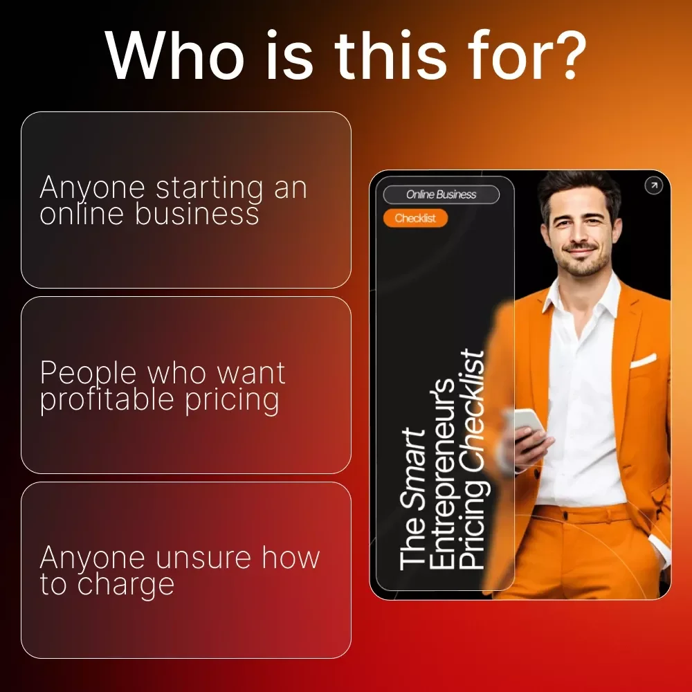 The Smart Entrepreneur’s Pricing Checklist – How to Create a Pricing Strategy That Works | Small Business Pricing Guide | Digital Download Checklist for Entrepreneurs & Online Sellers