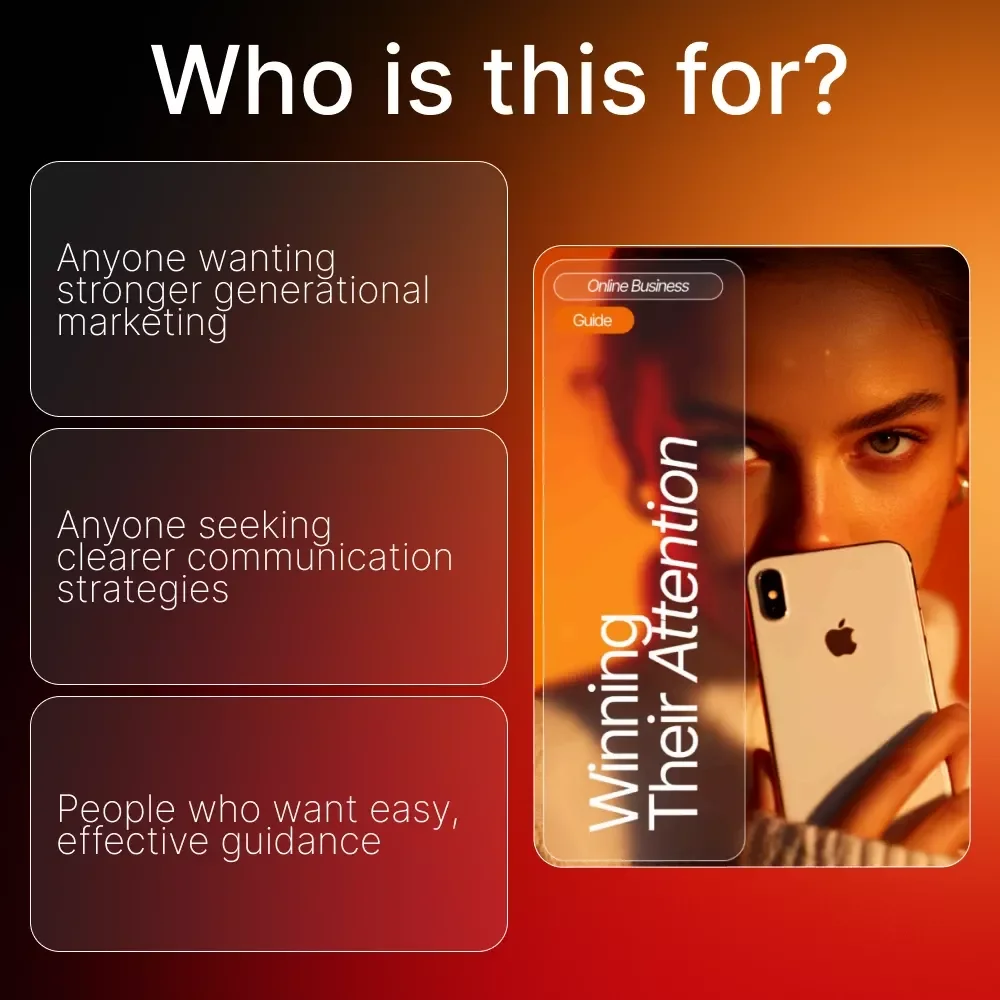 Winning Their Attention – Ultimate Guide for Marketers | Digital Download for mastering how to market to millennials and gen z | Etsy-Style Marketing Strategy eBook