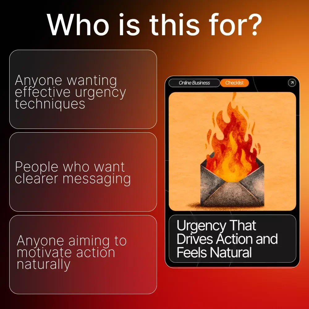 Urgency That Drives Action and Feels Natural | Sales Psychology Guide, Buyer Behavior Checklist, Conversion Copywriting eBook, Digital Marketing Download, Urgency Techniques for Ethical Persuasion