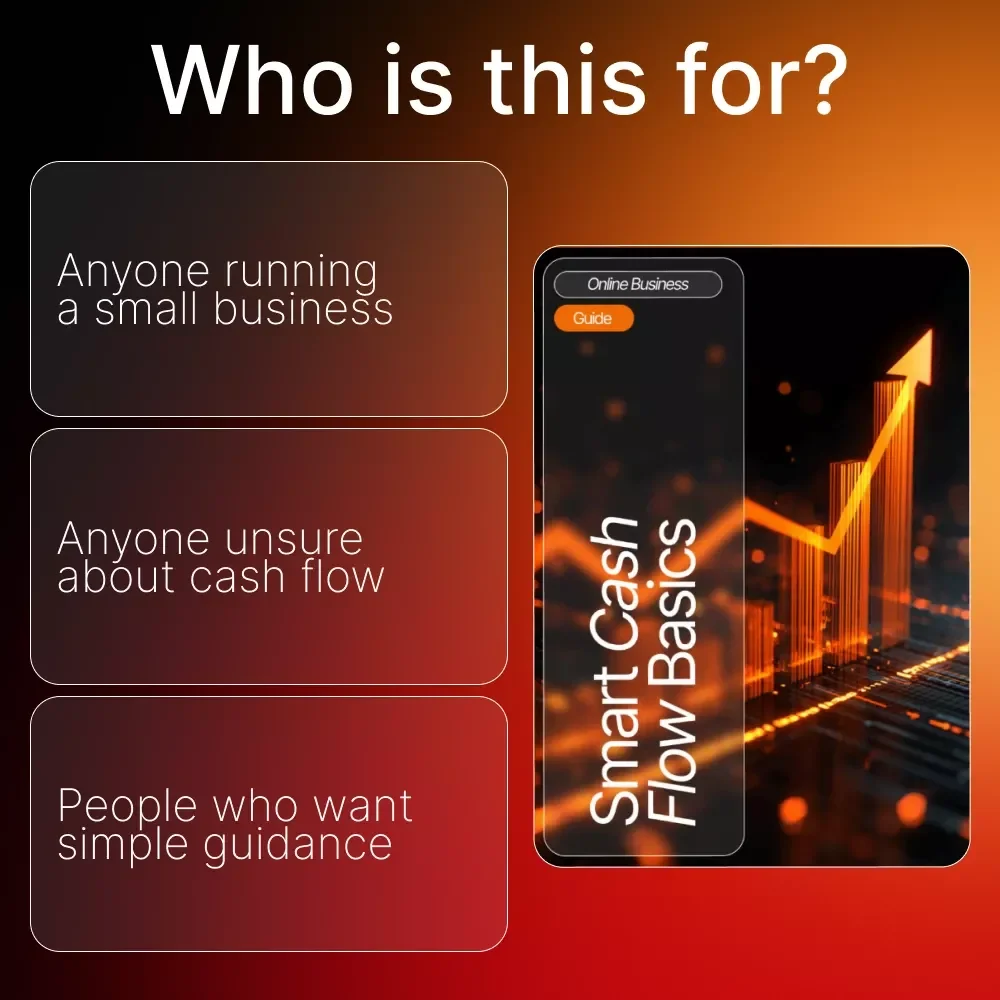 Smart Cash Flow Basics | Guide for Small Business Owners | Easy “How to Track Cash Flow in Your Business” System | Cash Flow eBook & Step-by-Step Tracker