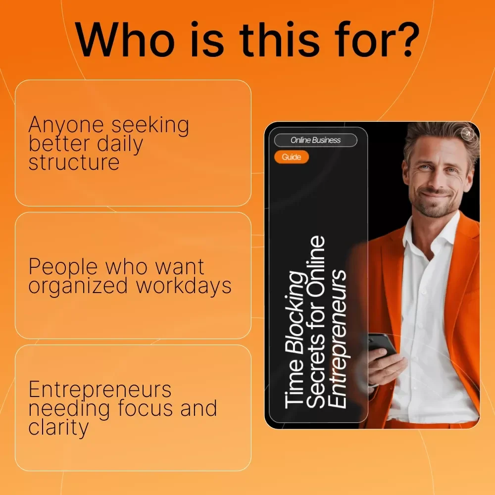 Time Blocking Secrets for Online Entrepreneurs | Ultimate Productivity Guide for Online Business Owners | How to Use Time Blocking for Your Business eBook & Digital Download