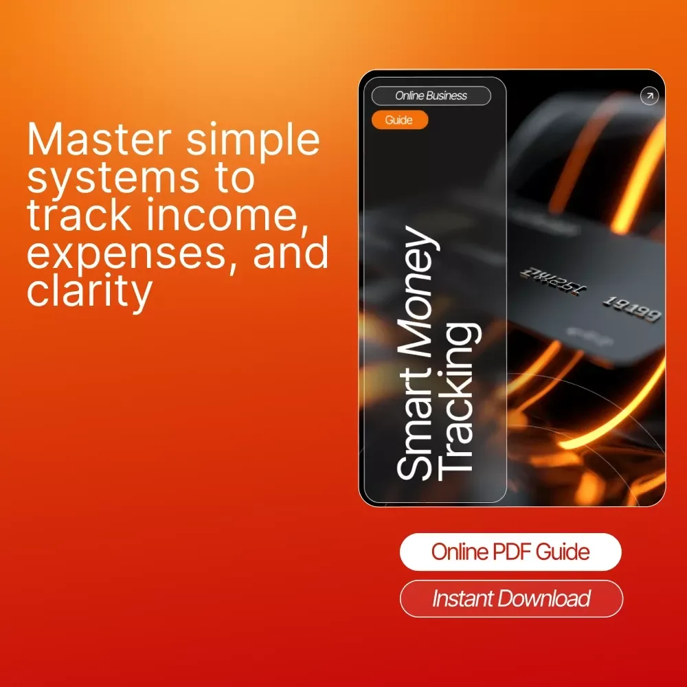 Smart Money Tracking | Small Business Finance Guide, Income & Expense Organizer, AI Prompts for Bookkeeping, Digital Download for Entrepreneurs