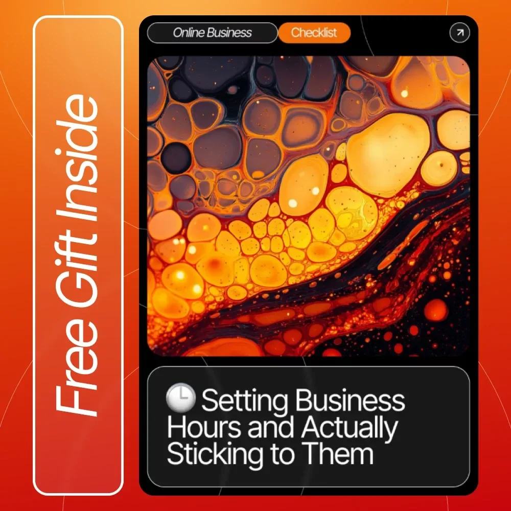 Setting Business Hours and Actually Sticking to Them | Printable Checklist for Entrepreneurs | How to Set Your Business Hours and Stick to Them | Digital Download