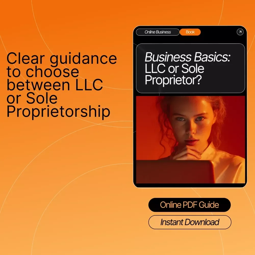 Business Basics: LLC or Sole Proprietor? | Small Business Startup Guide | Entrepreneur eBook | Digital Download for New Business Owners