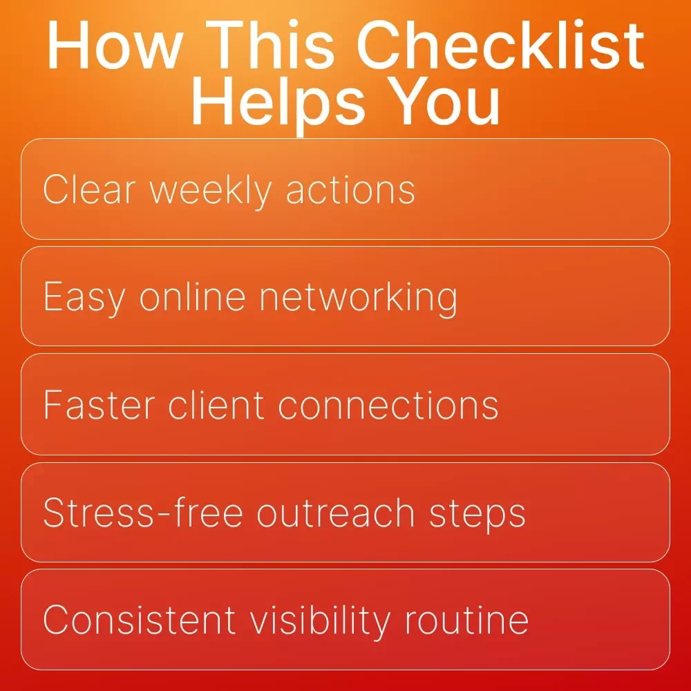 Client Magnet Basics – Networking Online Checklist for Beginners | How to Network Online to Get Clients | Digital Download for Freelancers & Creators