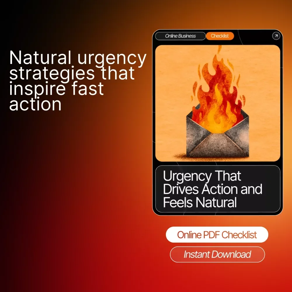 Urgency That Drives Action and Feels Natural | Sales Psychology Guide, Buyer Behavior Checklist, Conversion Copywriting eBook, Digital Marketing Download, Urgency Techniques for Ethical Persuasion