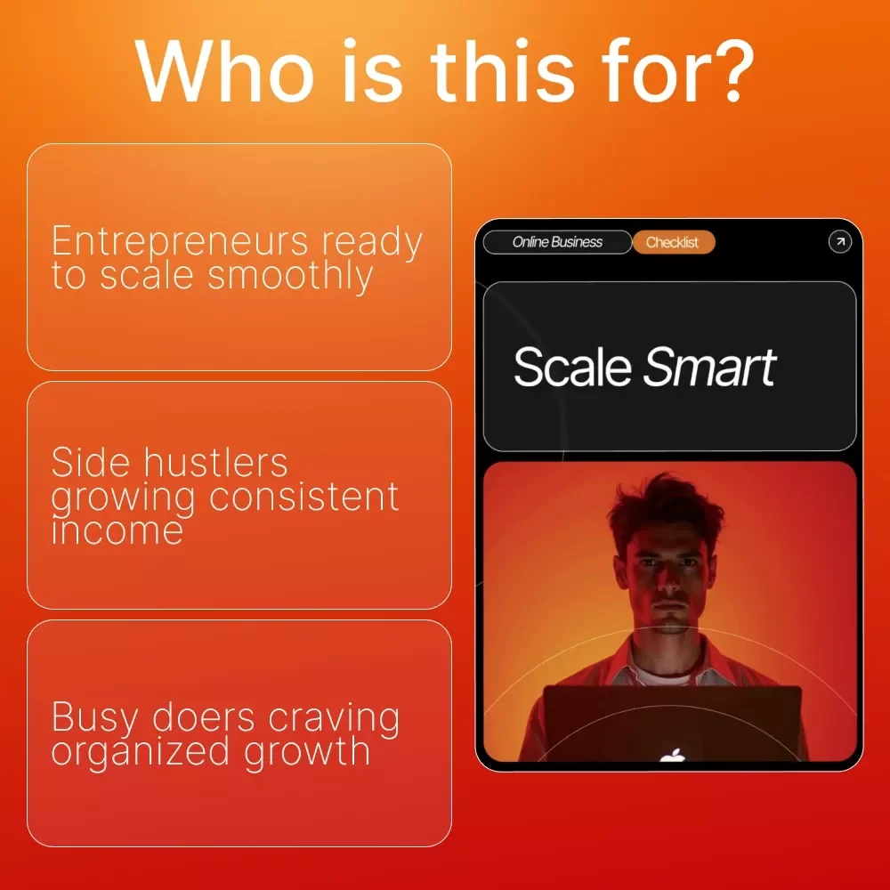 Scale Smart | Business Growth Checklist | Step-by-Step Guide on How to Scale Your Business Beyond Yourself