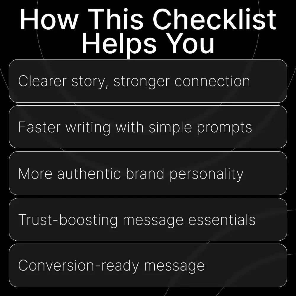 About Page Starter Checklist | How to Write an About Page | Small Business Website Guide | Editable Digital Download
