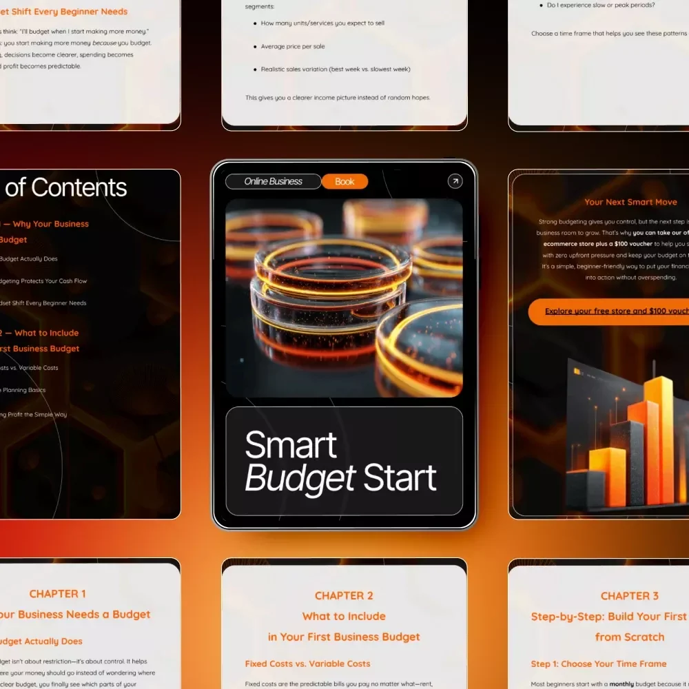 Smart Budget Start — How to Create a Business Budget eBook | Small Business Budgeting Guide | Startup Finance Planner | Digital Download