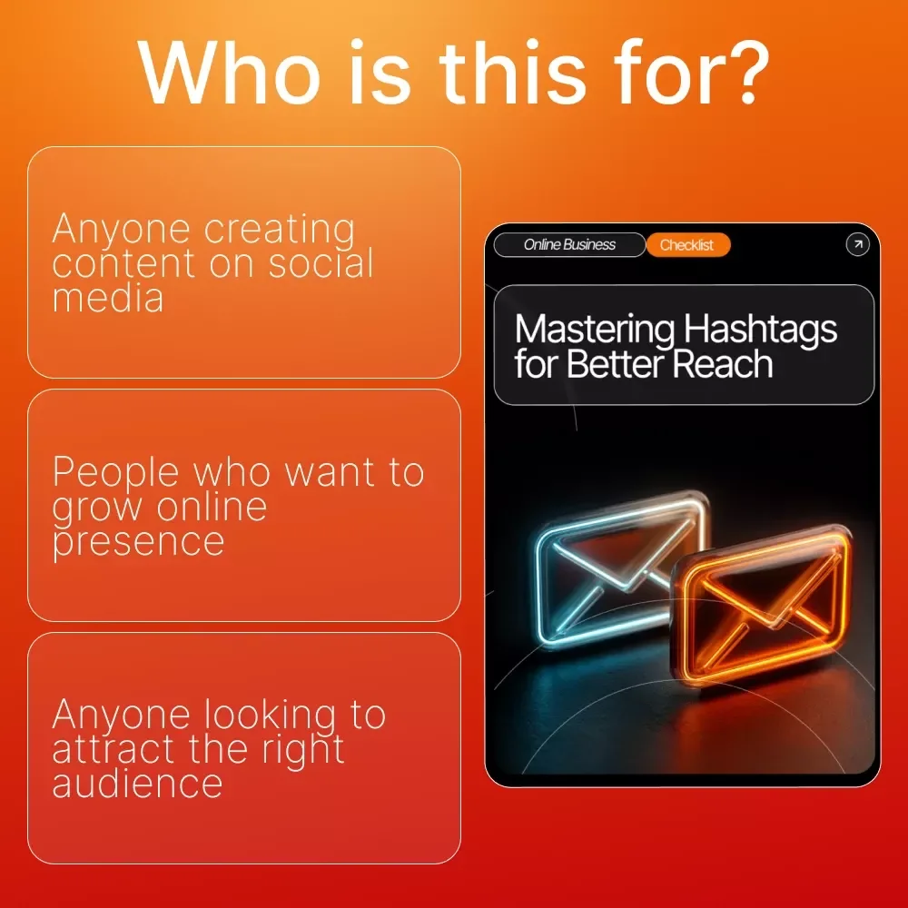 Mastering Hashtags for Better Reach: Ultimate Guide, Checklist & eBook for Social Media Growth, Audience Engagement, and Content Discovery