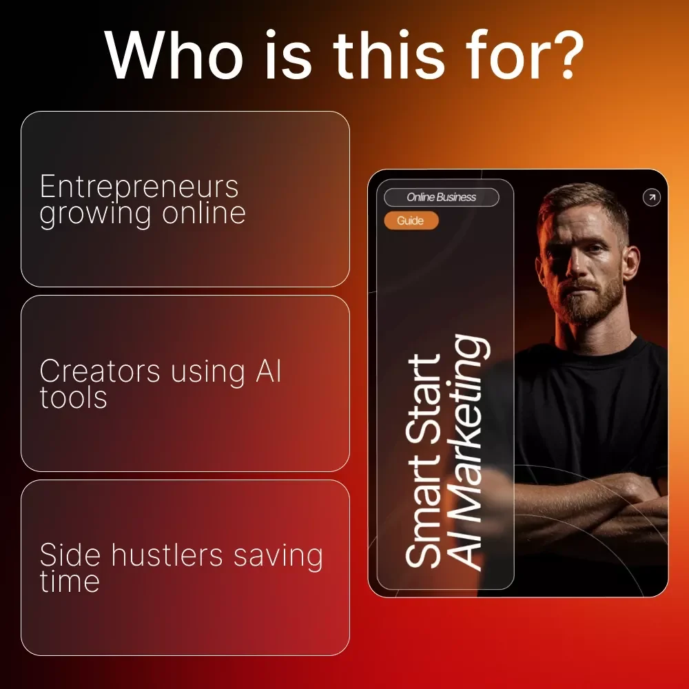 Smart Start AI Marketing | Beginner’s Guide to AI Marketing Tools for Beginners | Digital Download for Entrepreneurs and Creators