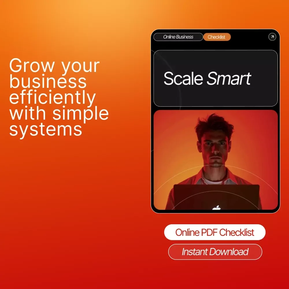Scale Smart | Business Growth Checklist | Step-by-Step Guide on How to Scale Your Business Beyond Yourself