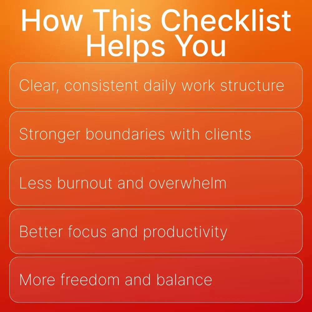 Setting Business Hours and Actually Sticking to Them | Printable Checklist for Entrepreneurs | How to Set Your Business Hours and Stick to Them | Digital Download
