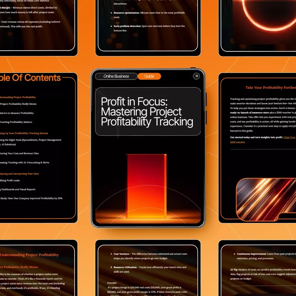 Profit in Focus: Mastering Project Profitability Tracking – Ultimate Guide for Businesses | How to Track Your Project Profitability | Digital Download
