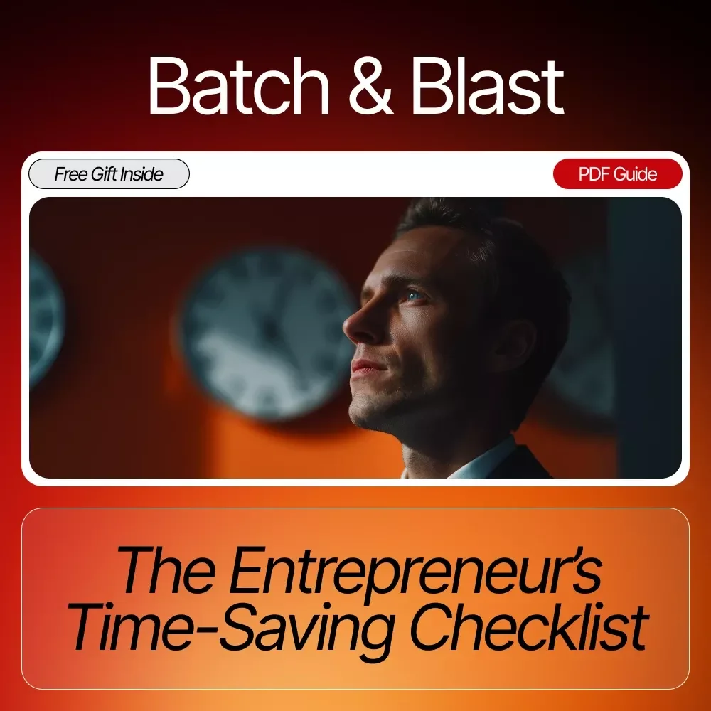 Batch & Blast: The Entrepreneur’s Time-Saving Checklist – Ultimate Etsy-Style Productivity Guide for How to Batch Tasks to Save Time, Boost Focus & Streamline Your Workflow