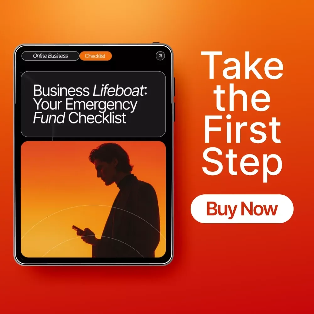 Business Lifeboat: Your Emergency Fund Checklist | Small Business Finance Tool | How to Set Up a Business Emergency Fund Guide (Digital Download)