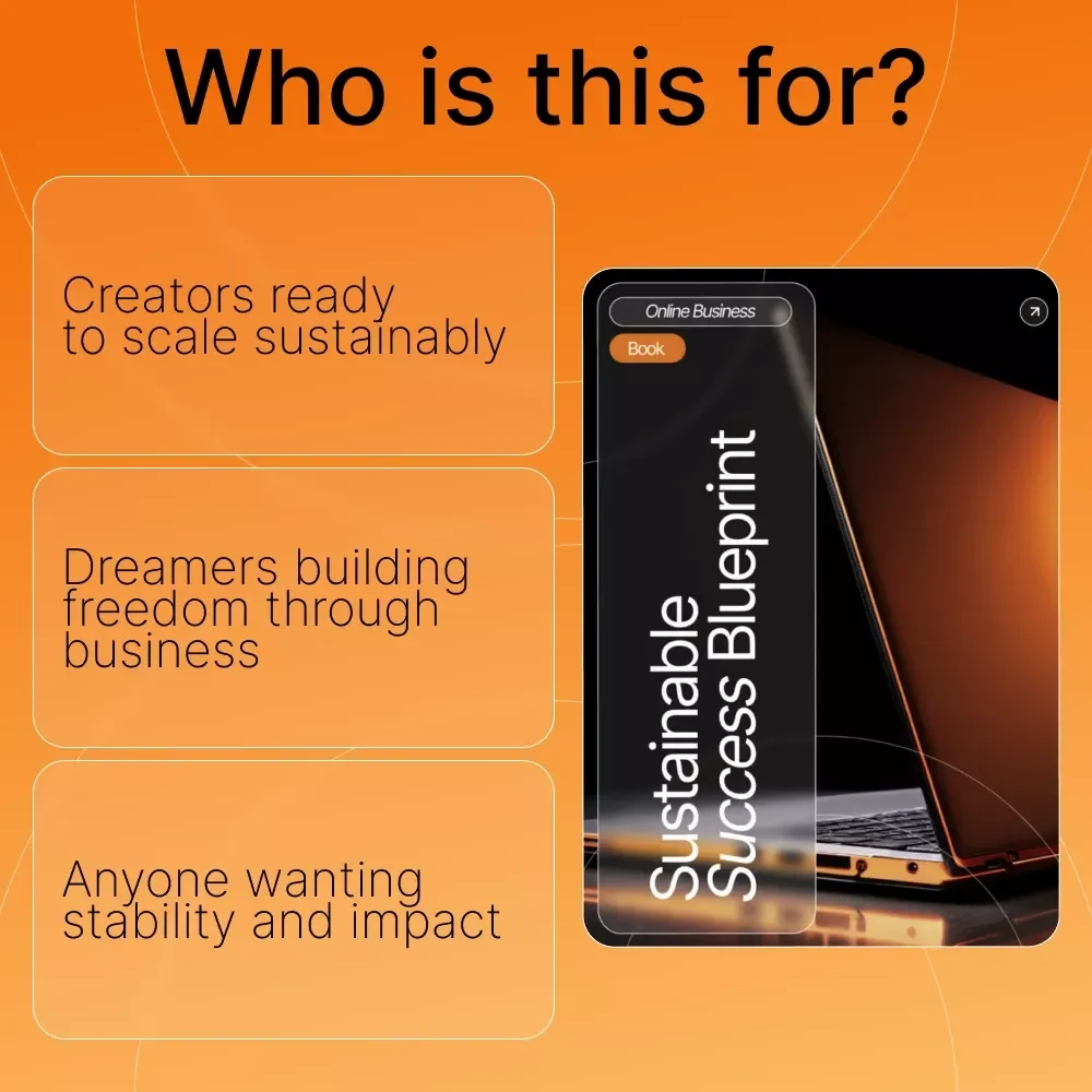 Sustainable Success Blueprint | Step-by-Step eBook on How to Build a Sustainable Business Model | Digital Download for Entrepreneurs & Creators