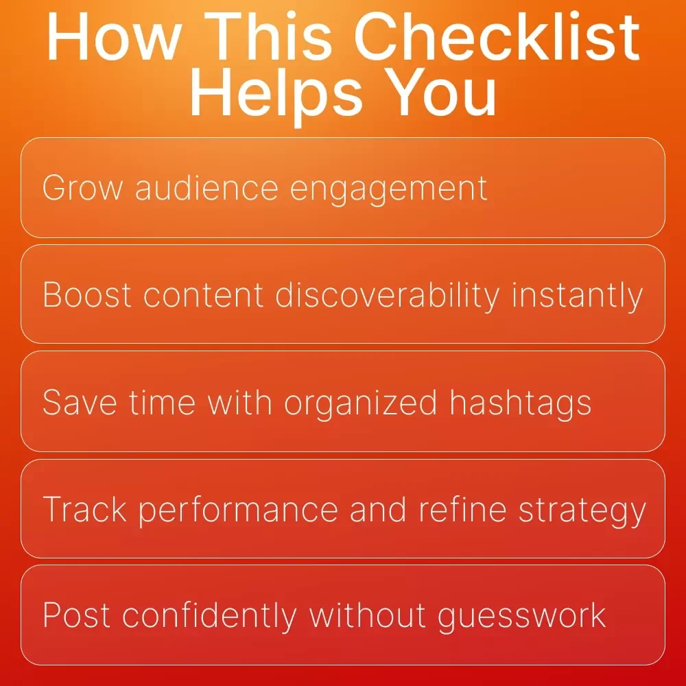 Mastering Hashtags for Better Reach: Ultimate Guide, Checklist & eBook for Social Media Growth, Audience Engagement, and Content Discovery