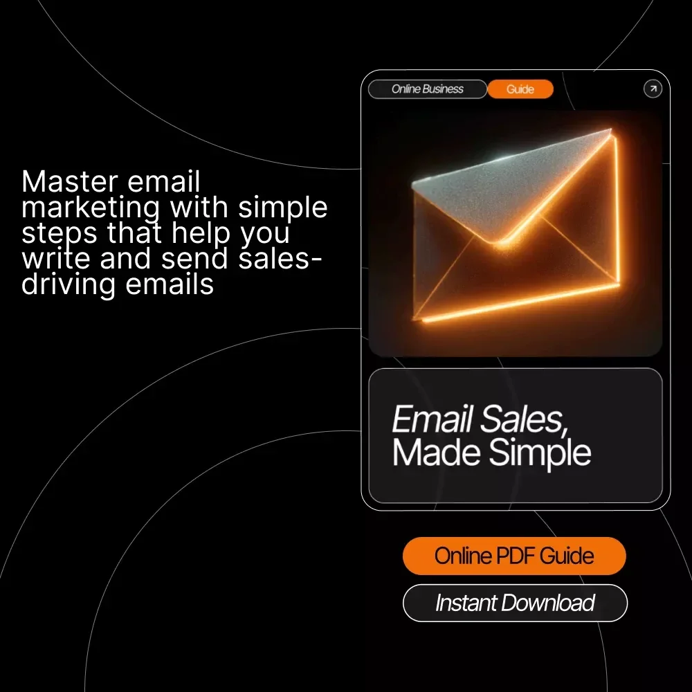 Email Sales, Made Simple – Guide for Beginners | Digital Download for Entrepreneurs, Coaches & Creators | How to Use Email Marketing to Sell Your Product