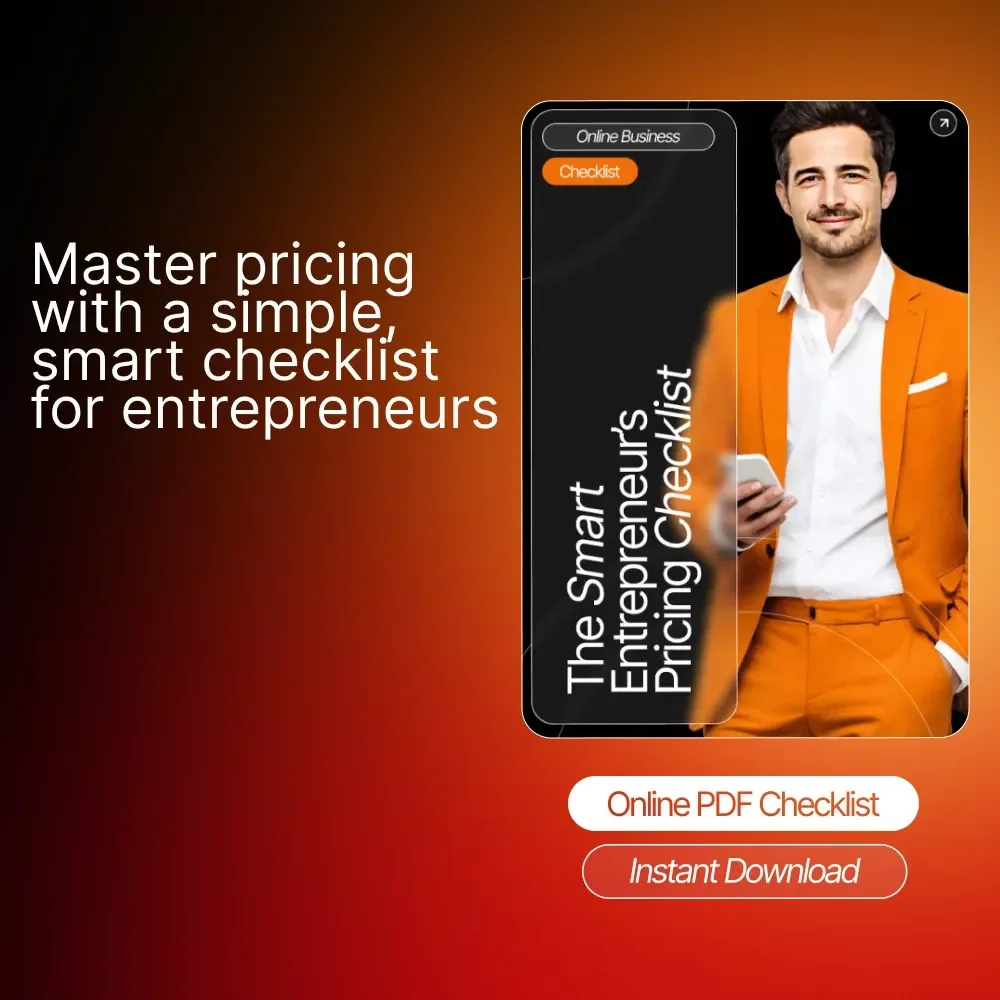 The Smart Entrepreneur’s Pricing Checklist – How to Create a Pricing Strategy That Works | Small Business Pricing Guide | Digital Download Checklist for Entrepreneurs & Online Sellers