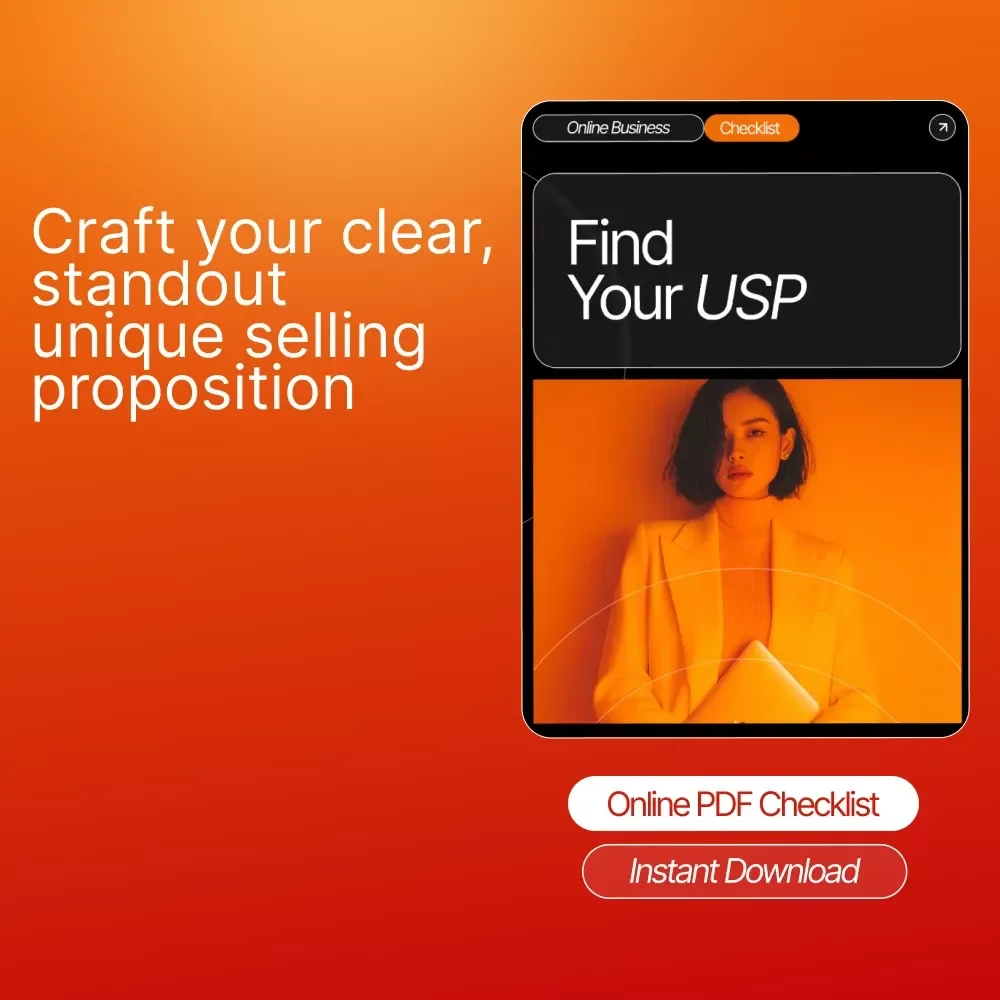 Find Your USP – Unique Selling Proposition Guide for Creators, Coaches, Small Business Owners | Digital Download eBook & Checklist