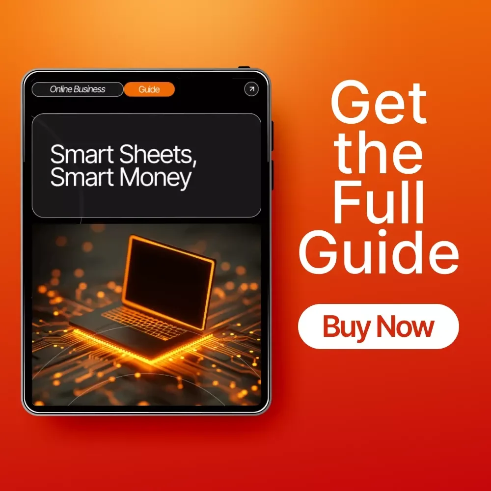 Smart Sheets, Smart Money | Google Sheets Finance Tracker Guide for Beginners | How to Use Google Sheets to Track Finances | Budgeting eBook & Digital Download