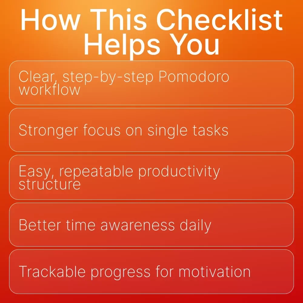 Task-Busting with Pomodoro: From Overwhelm to Output | Productivity Checklist for Entrepreneurs | how to use the pomodoro technique for business tasks