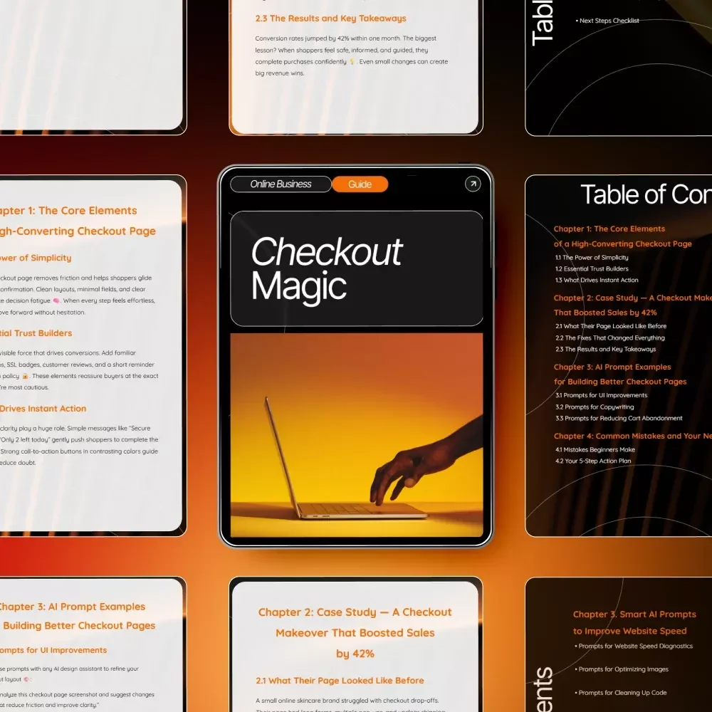 Checkout Magic | High-Converting Checkout Page Guide, eBook & Conversion Optimization Checklist for Boosting Sales
