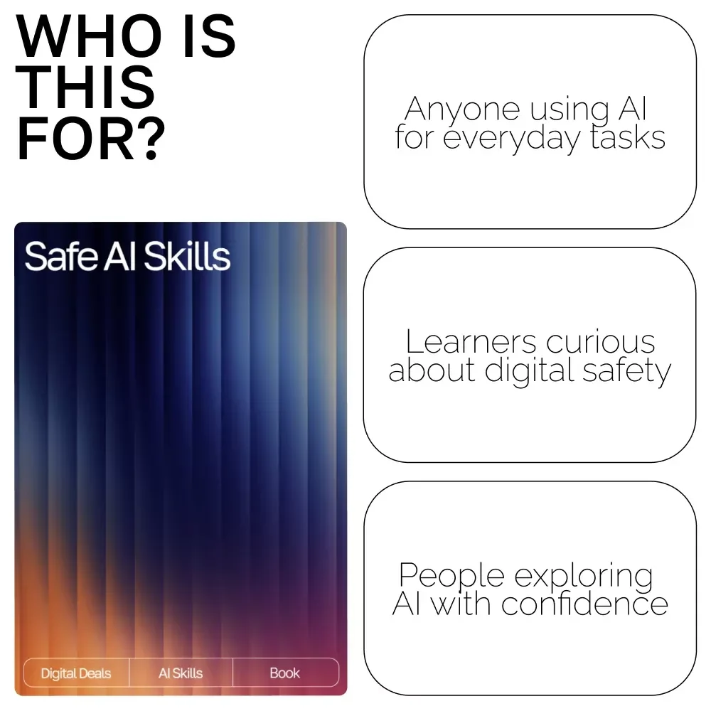 Safe AI Skills | Digital eBook for Privacy and Data Protection | Learn How to Use AI Tools Without Giving Away Private Data and Build Smarter Habits for Secure AI Use