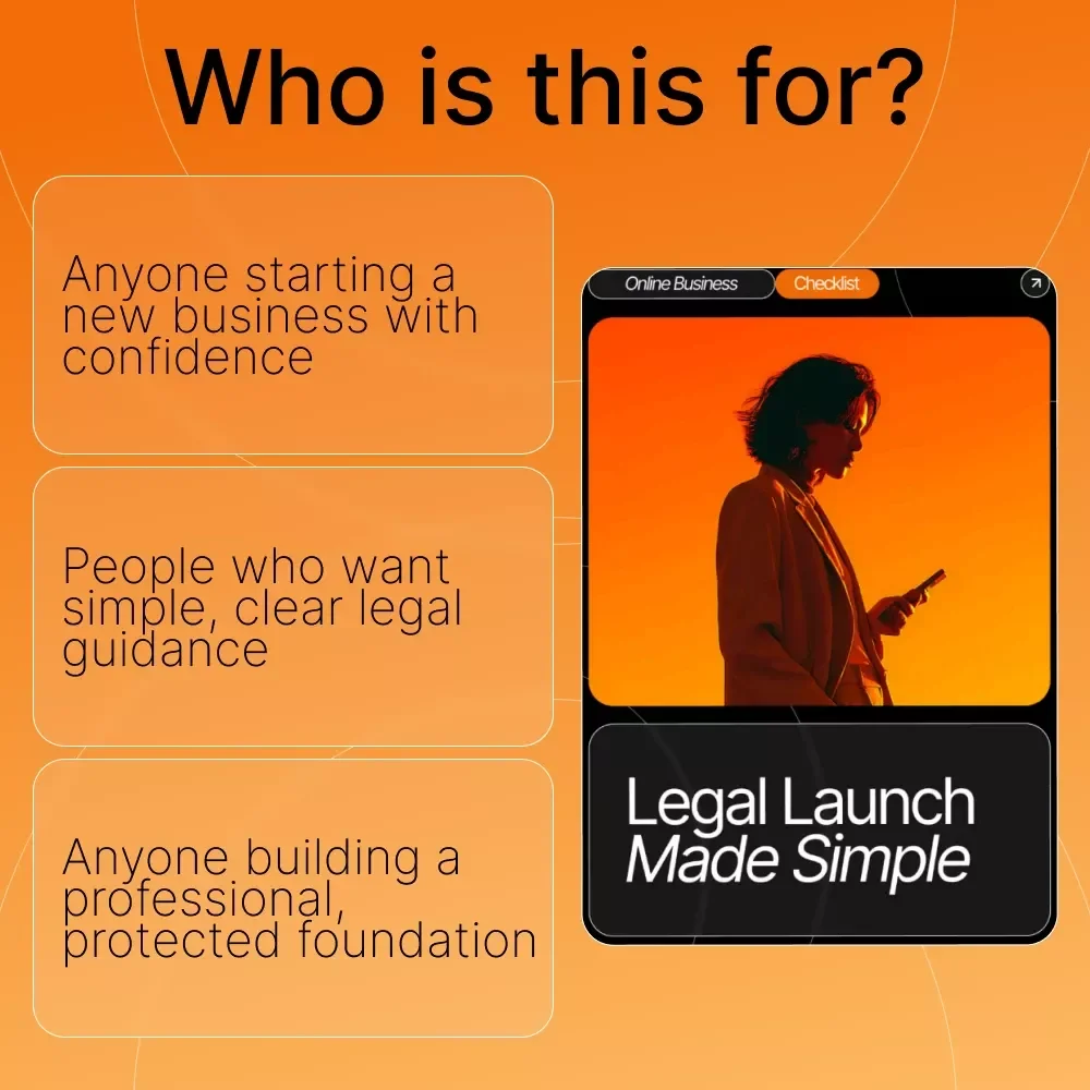 Legal Launch Made Simple – Ultimate Business Setup Guide, Legal Checklist, Small Business Compliance eBook, Startup Legal Essentials Digital Download