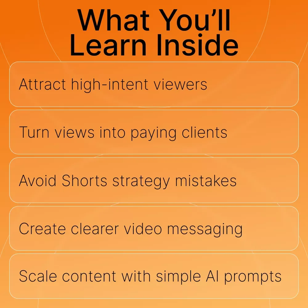 Get Clients with YouTube Shorts – Digital Marketing Guide for Coaches, Creators & Service Providers | YouTube Shorts Client Acquisition eBook & AI Content Strategy Checklist