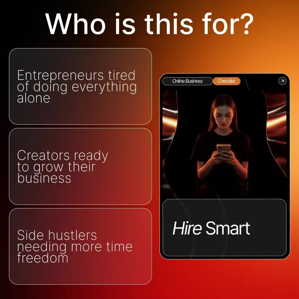 Hire Smart | Step-by-Step Checklist on How to Hire Your First Virtual Assistant | Digital Download for Entrepreneurs and Small Business Owners