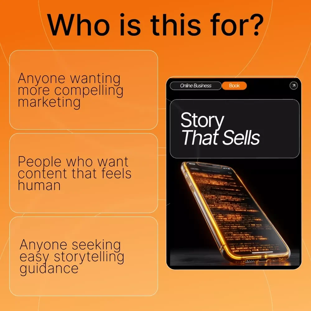 Story That Sells – Digital Download Marketing Guide, Storytelling for Business, Brand Story eBook, Social Media & Email Strategy Workbook