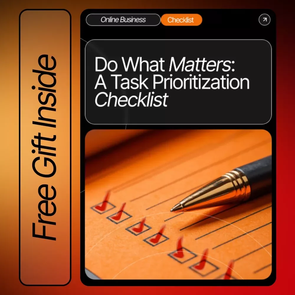 Do What Matters: A Task Prioritization Checklist | Productivity Printable | How to Prioritize Tasks When Everything Is Important | Digital Download