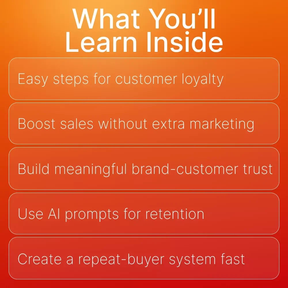 Keep Them Coming Back | Customer Loyalty Guide, Repeat Buyer eBook, Small Business Marketing Digital Download, AI Prompts for Retention & Revenue Growth