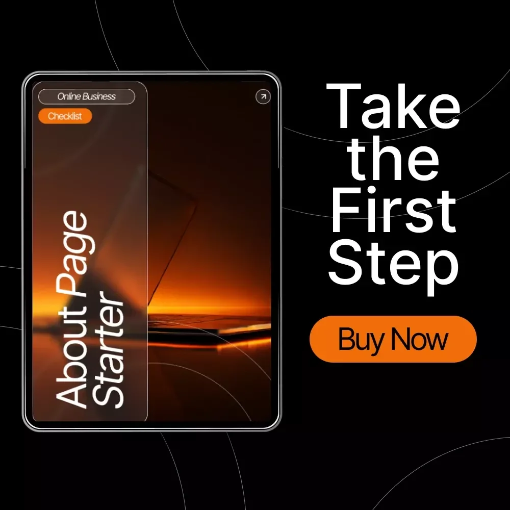 About Page Starter Checklist | How to Write an About Page | Small Business Website Guide | Editable Digital Download