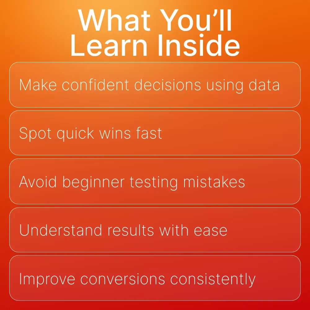 Smart Tests, Better Results | A/B Testing Guide, Digital Download for Marketers, Entrepreneurs & Online Stores | Conversion Optimization eBook