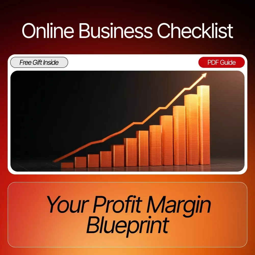 Your Profit Margin Blueprint | Printable Checklist to Boost Profitability & How to Improve Your Business Profit Margin Guide for Small Business Owners
