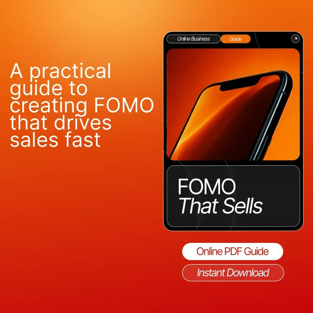 FOMO That Sells | Digital Marketing Guide for Small Businesses | How to Use FOMO in Marketing | Instant Download Growth Strategy Ebook
